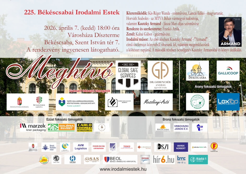 Irodalmi Est - 2026. 04. 07. Irodalmi Est - 2026. 04. 07.